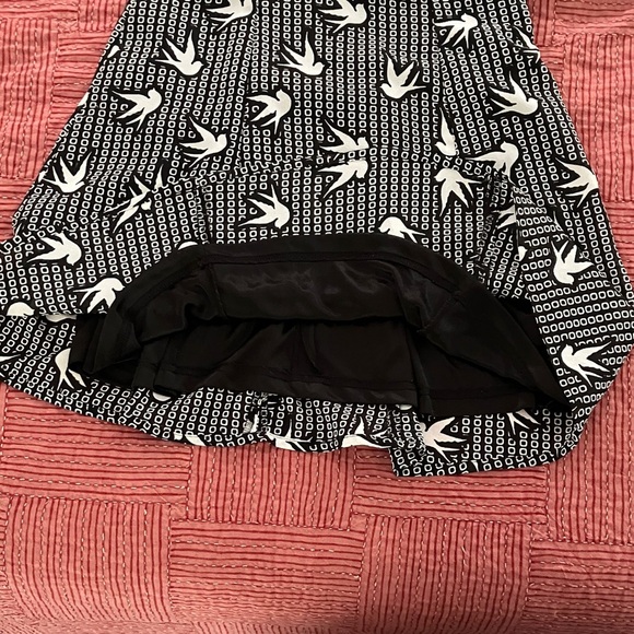 H&M Divided women’s size 2 bird motif lined mini Dress - Picture 9 of 16